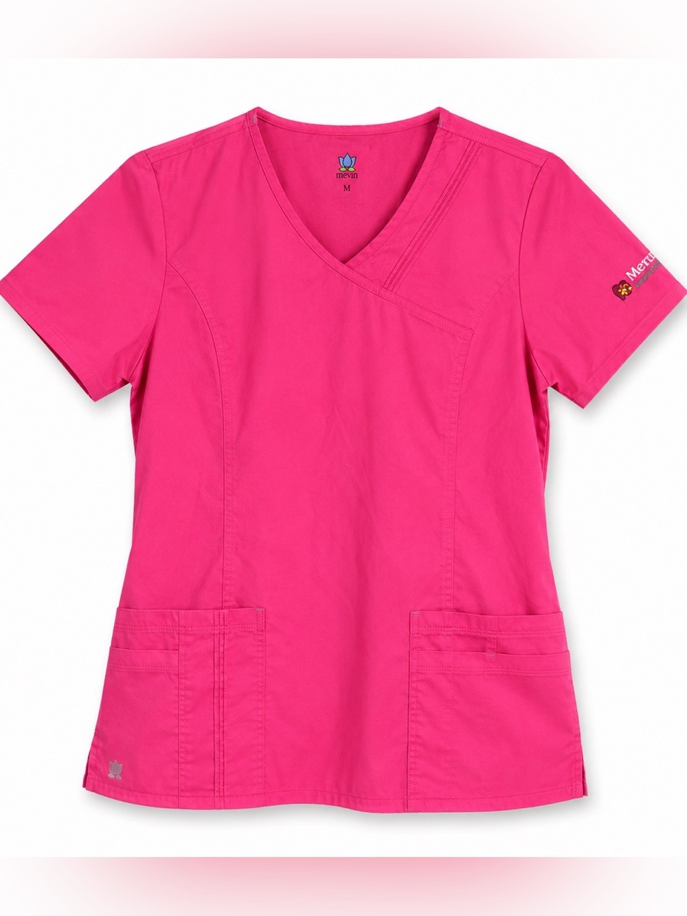 NWT Maevn Blossom Reach Higher Pink Scrub Top | Medium